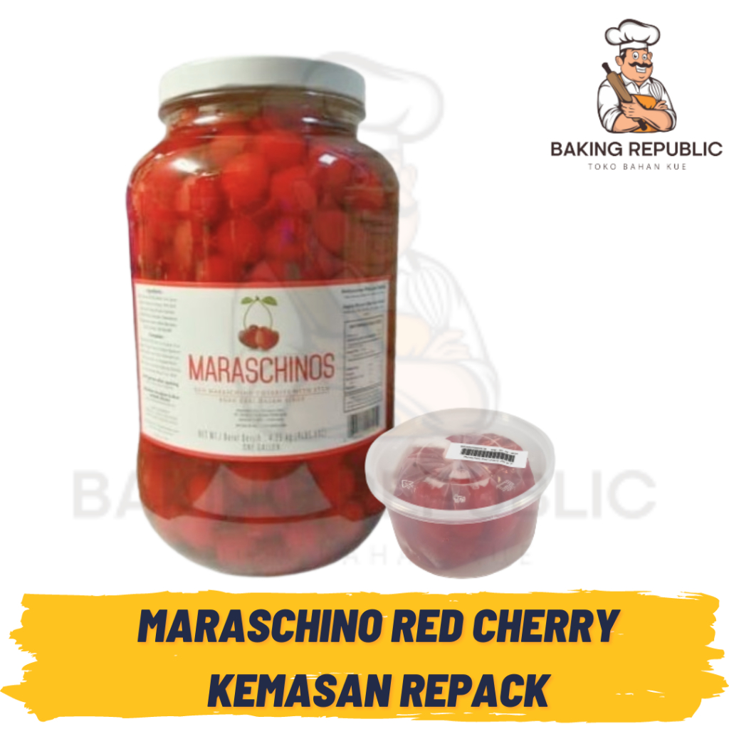 

MARASCHINO RED CHERRY | 500 GRAM | BUAH CERI MERAH