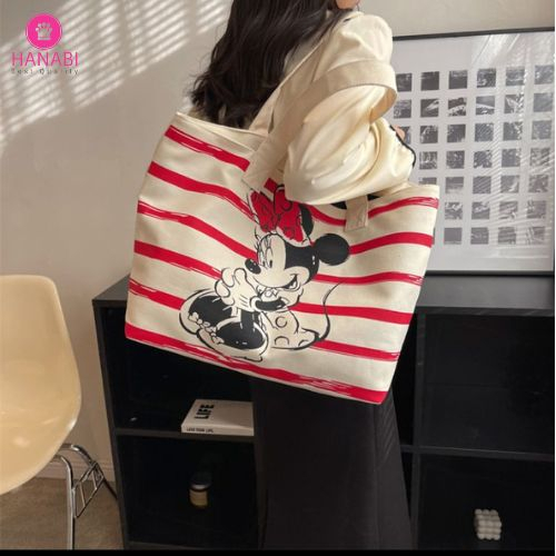 HANABI-tas totebag MINNIE HAPPY tas wanita tas jalanajalan tas korea