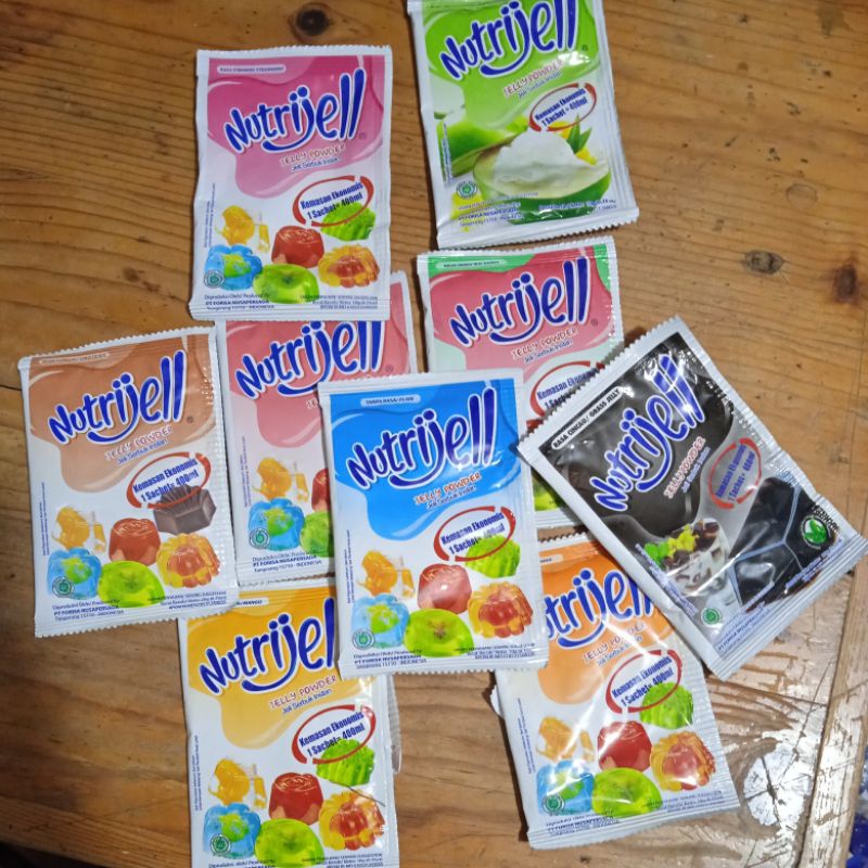 

Nutrijell Nutrijel / Bubuk Agar Jelly Pudding Instan 10gr