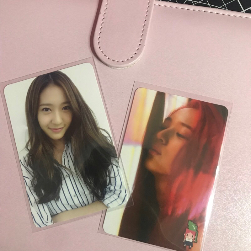f(x) krystal photocard electric shock pink tape pinktape electricshock suli victoria luna amber