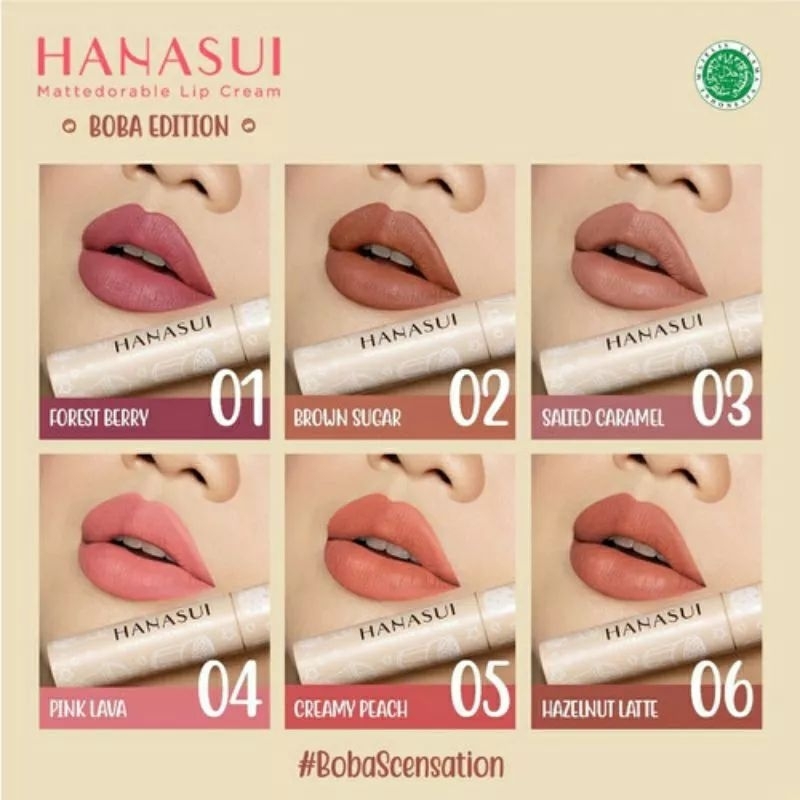 Hanasui LIp Cream Boba Edition