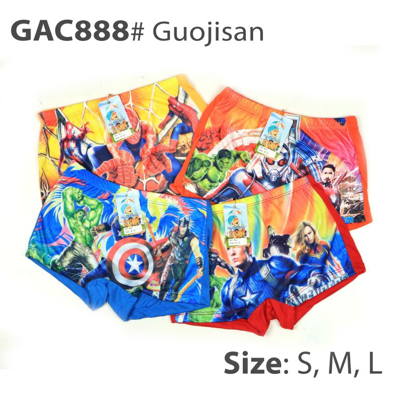 6pcs Celana boxer Anak cowok Goujisan