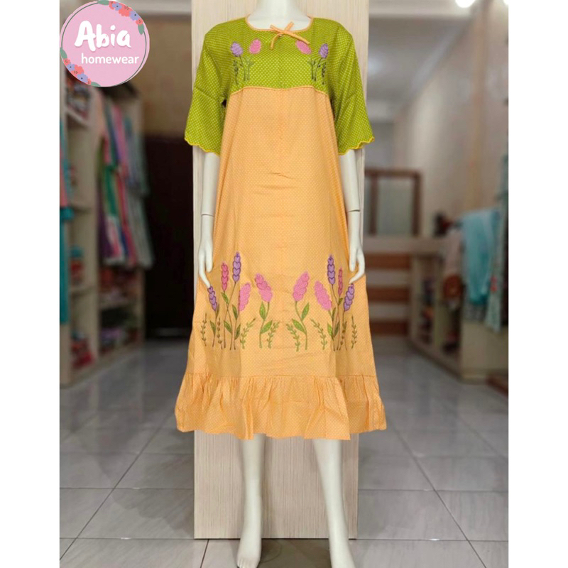 Daster Bordir Malang Katun Jepang - Busui Friendly