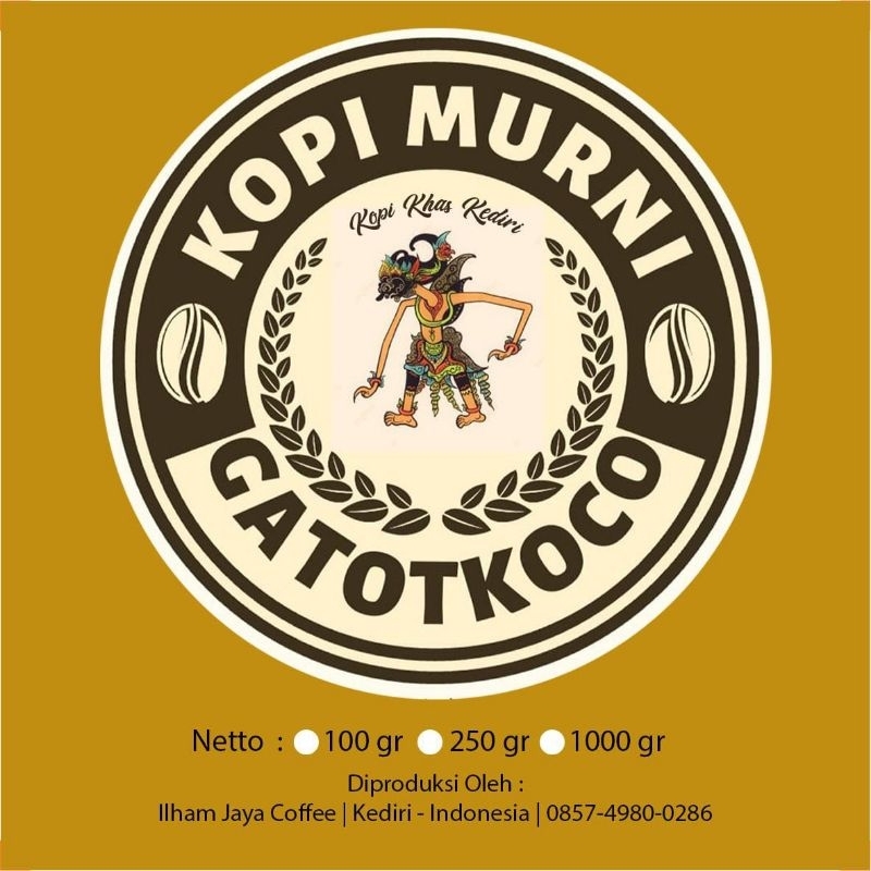 

Kopi Murni Gatotkoco khas Kediri (250g)