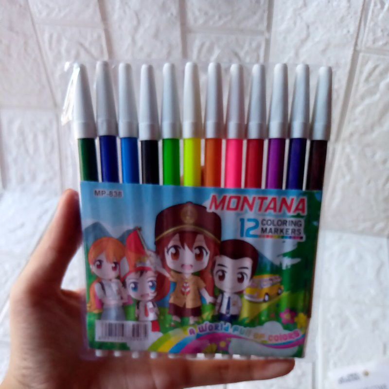 

spidol Montana isi 12 warna