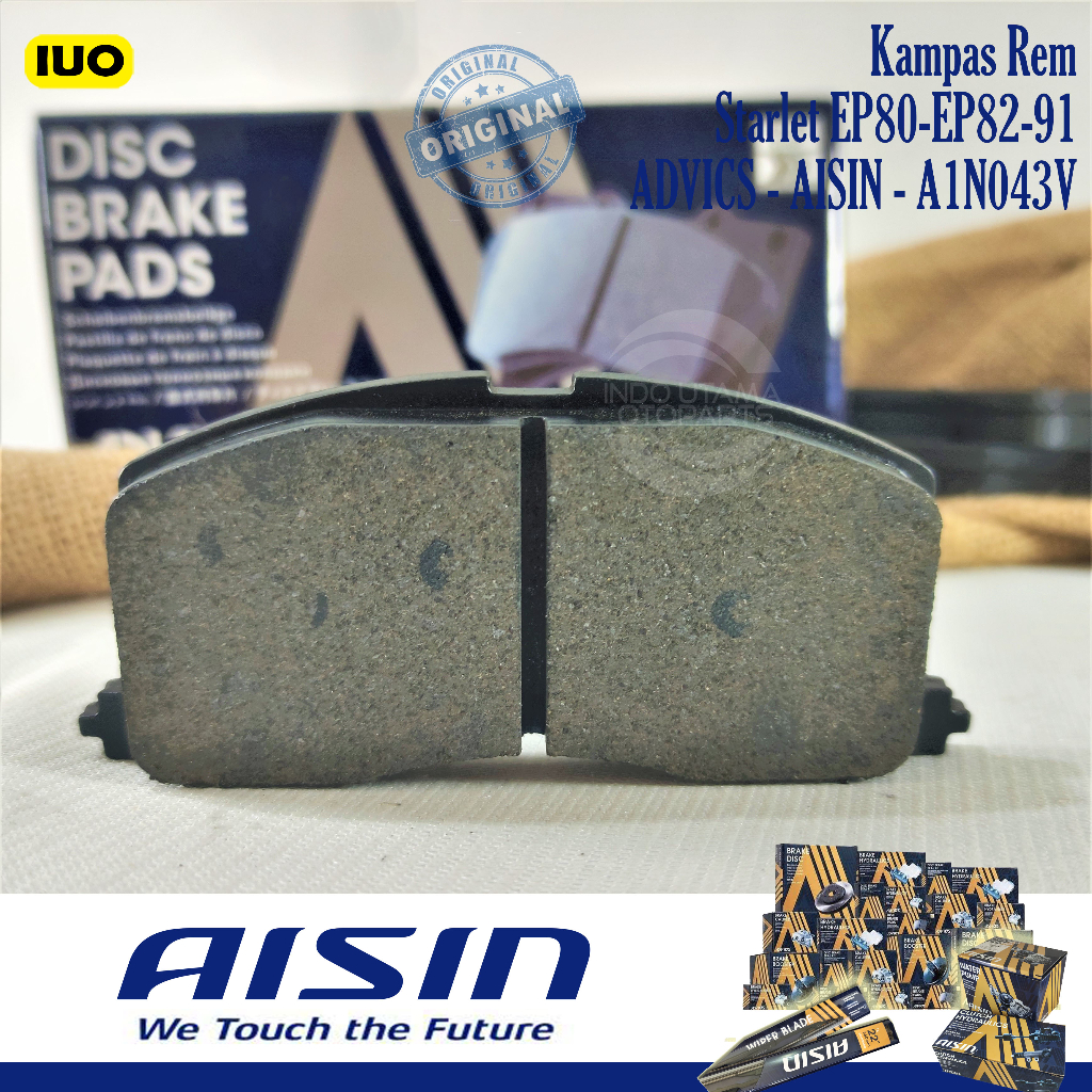 Brake Pad AISIN Starlet EP80 EP82 Kampas Rem ADVICS A1N043T - ORIGINAL
