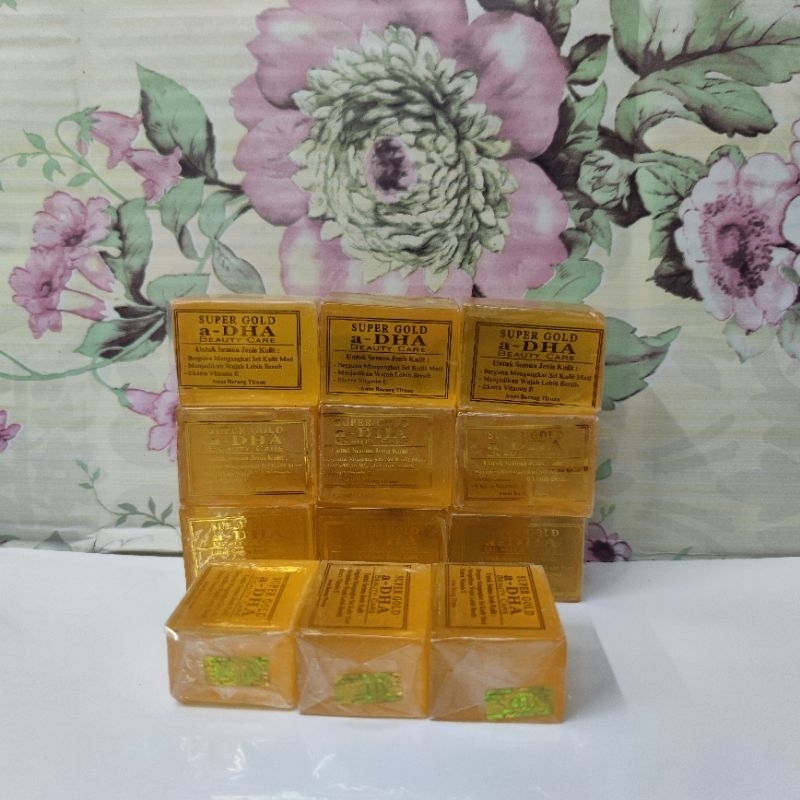 SABUN AHA ORI HOLO MDS PER 12PCS, SABUN A DHA, SABUN AHA GOLD, SABUN BATANG, SABUN MUKA