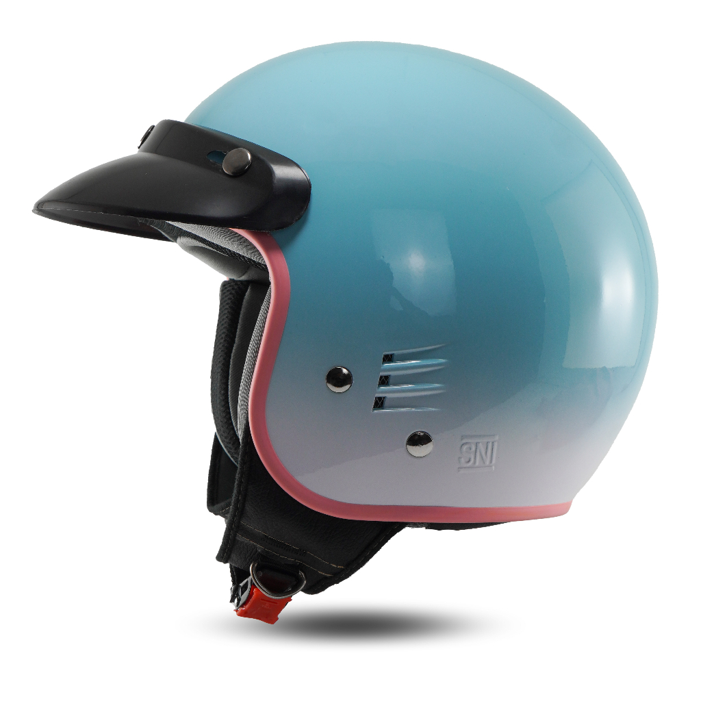 Helm Retro Bogo Dewasa Pria Wanita SNI kekinian