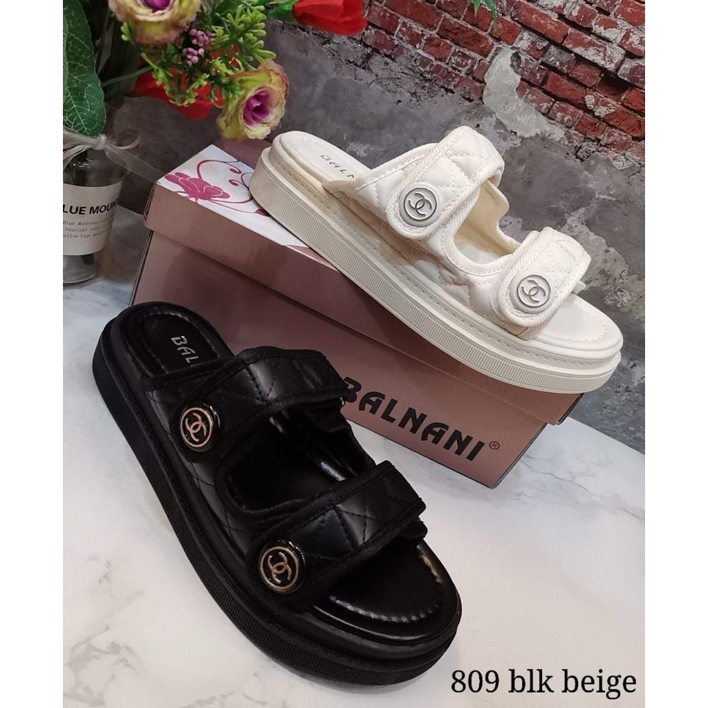 809 sandal slop wanita kekinian balnani import