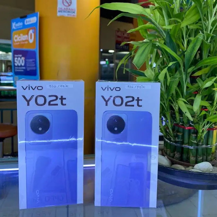 Vivo Y02t 4/64 GB Smartphone Handphone Android Original Garansi Resmi Vivo 1 Tahun BNIB