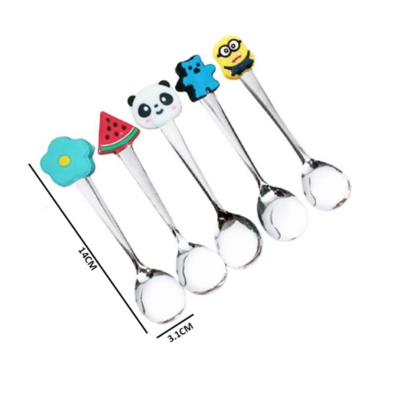 Sendok Makan Karakter Motif Lucu Sendok Anak Stainless Kartun