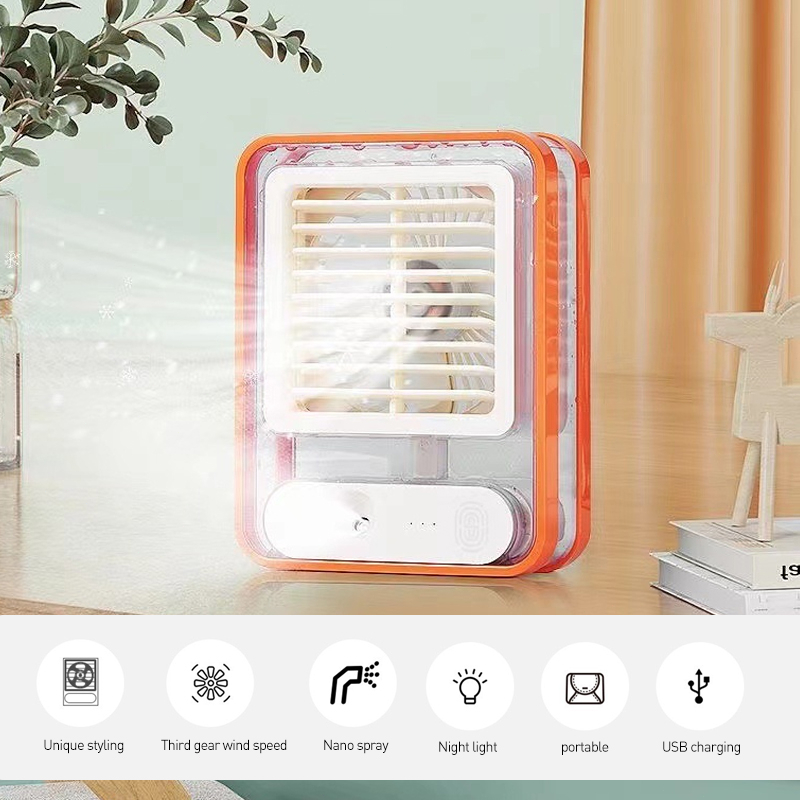 Air Cooler Fan Mini AC Portable Fan/ Humidifier Fan/ USB Air Cooler Desktop Fan