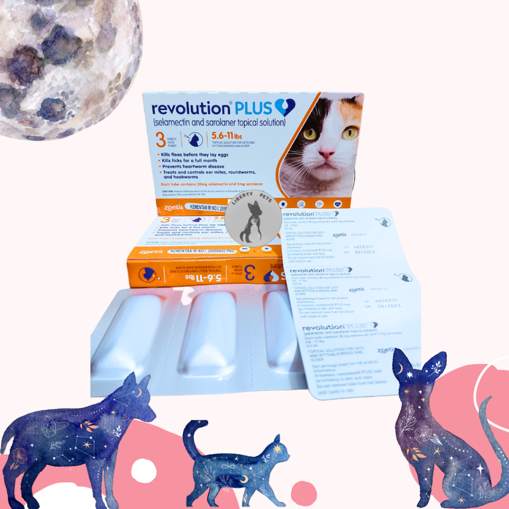 Revolution Plus Orange Obat Cacing Obat Kutu Kucing BB 2.6kg s/d 5kg (1 BOX)