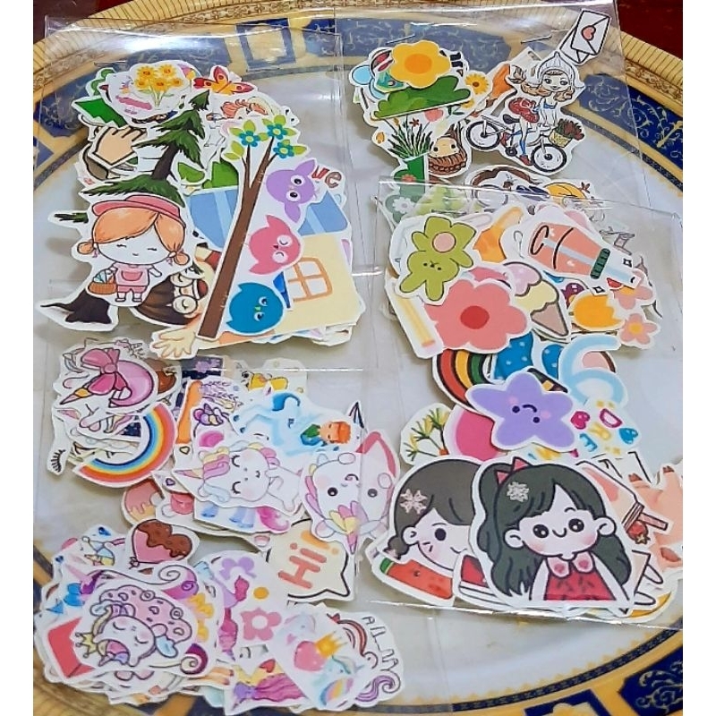 stiker tempel untuk buku diary /jurnal