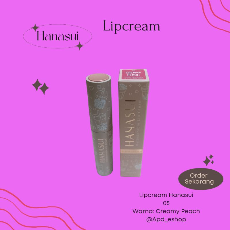 Lipcream Hanasui Creamy Peach
