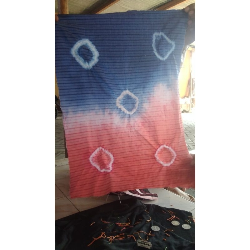 batik jumput kain mori