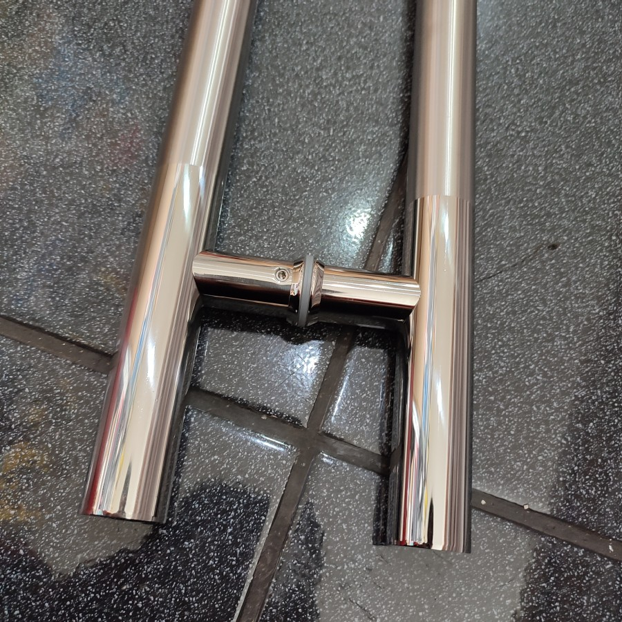 Pull Handle , Pintu Kaca, Kayu Pipa Bentuk H 40 x 60 (KOMBINASI)