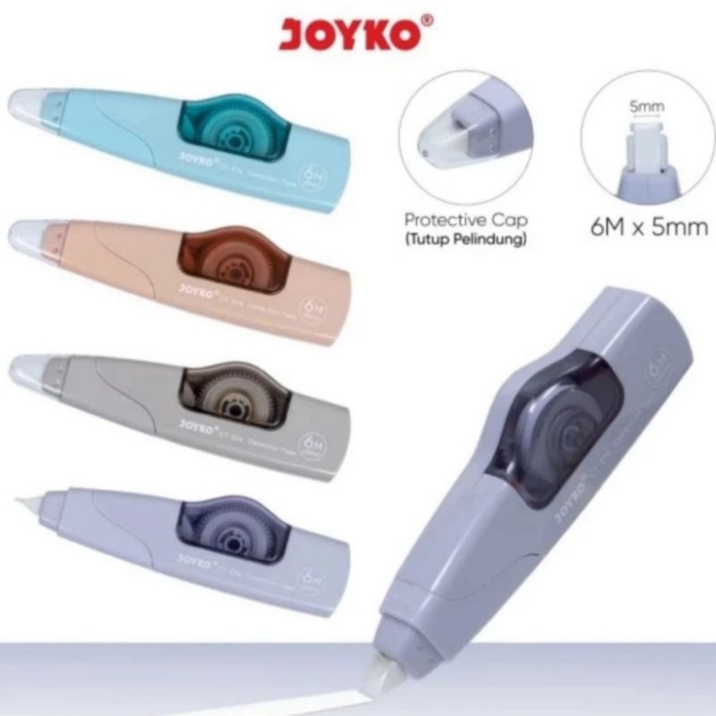 

Correction tape CT-574 6M x 5mm pastel/ Pita koreksi 6M x 5mm pastel / Tip ex kertas CT-574