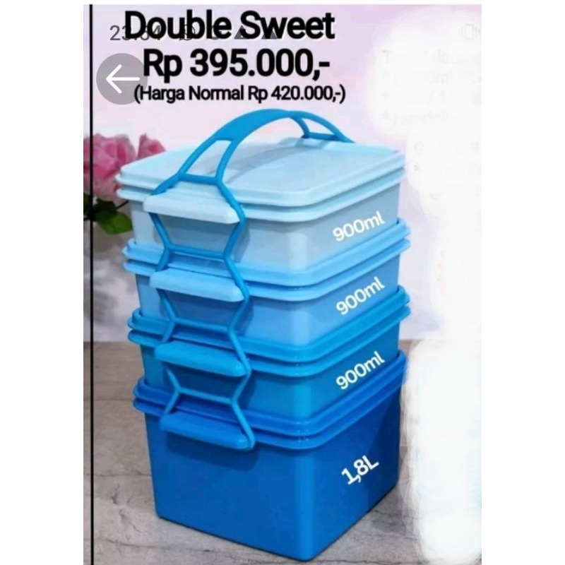 Tupperware Original Doble sweet/ Rantang 4 tingkat