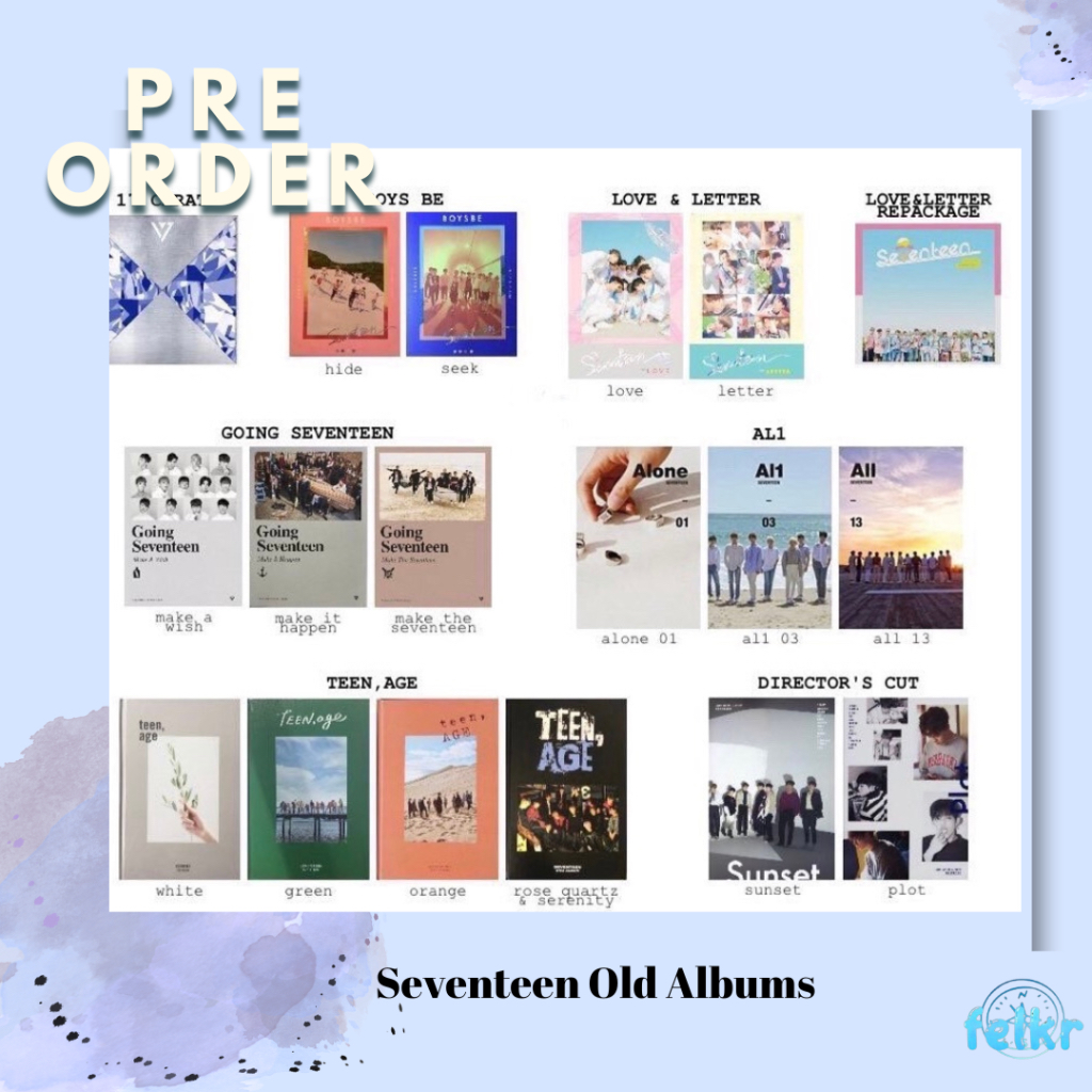 [DE PE] KTOWN Seventeen Re-release / Old Album ( Album Lama Seventeen )