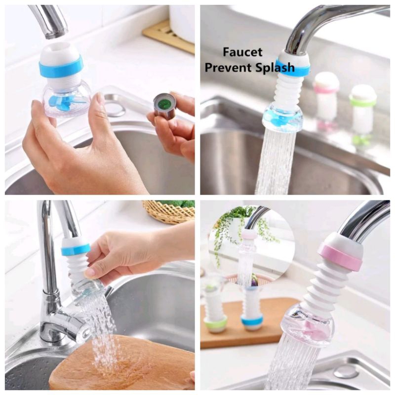 Sambungan Keran Kran Air Faucet Plastik Flexible / Sambungan Kepala Kran Air Cuci Piring