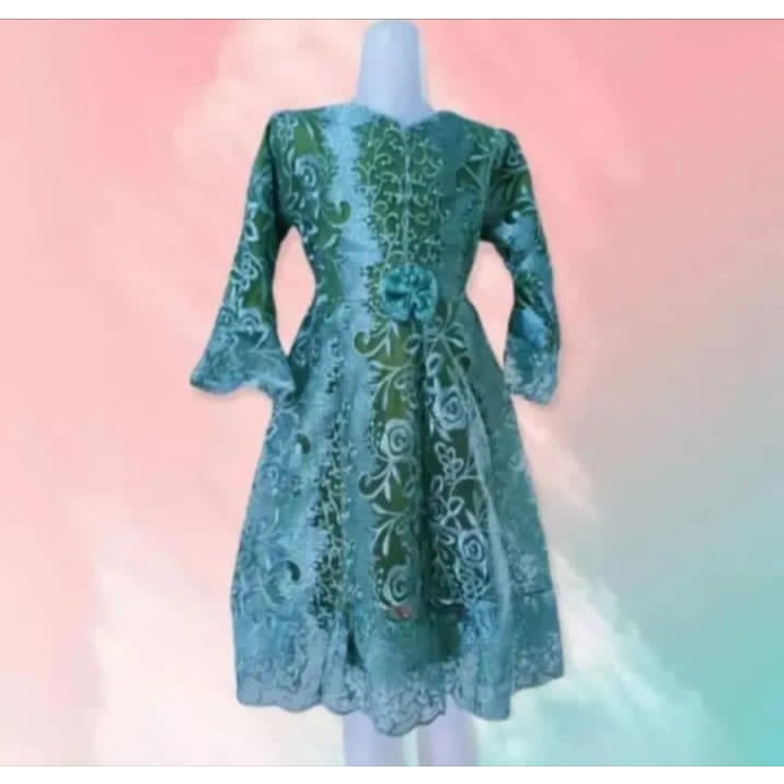 Gamis liana kids 3-11 tahun / maxi anak perempuan / gamis brokat anak perempuan / gaun pesta anak pe