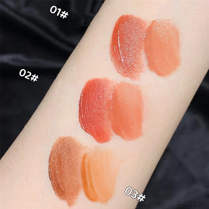 2IN1 LIP GLOSS KEPALA GANDA LIP GLOSS DAN LIP CREAM LIPSTIK CAIR TINTA MERAH SEKSI BELUDRU MATTE LIP GLOSS LIP GLAZE TAHAN LAMA