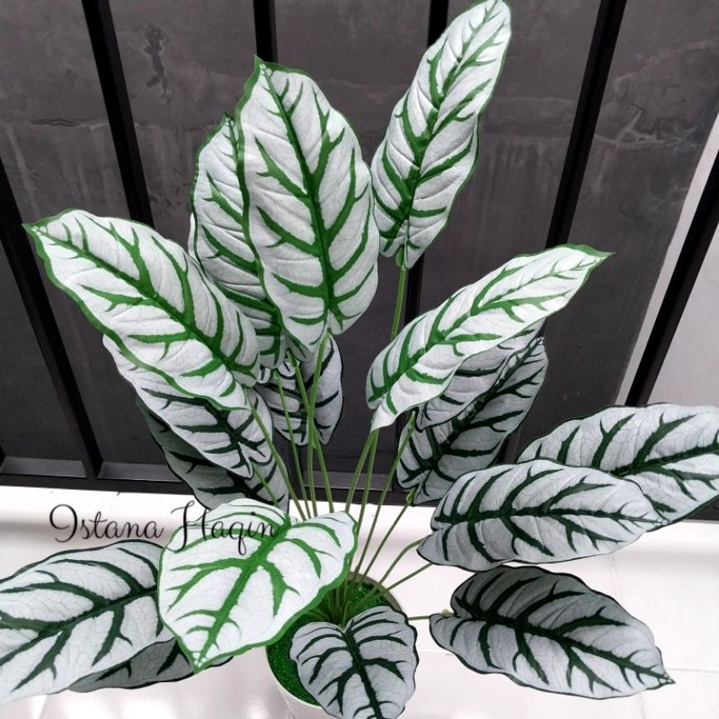 Tanaman Daun Pisang Artificial Plus Pot