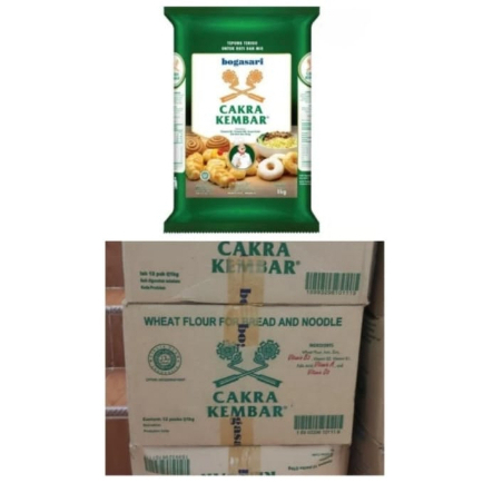 

terigu cakra premium 1kg dus isi 12 pcs