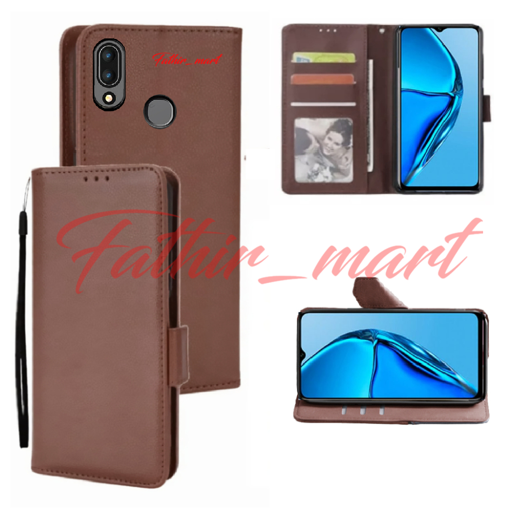 Case Dompet Hp Flip Cover  SAMSUNG A20 SAMSUNG A30 Case Leather Flip case Cover Kulit Casing Dompet