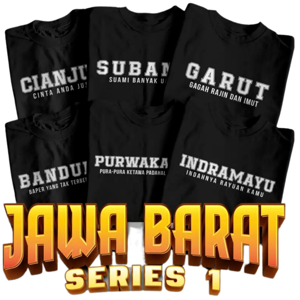 Kaos Custom Sablon Kata-kata Jawa Barat Kaos Satuan Kaos Sablon Kata-kata Kaos Desain Sendiri DTF Si