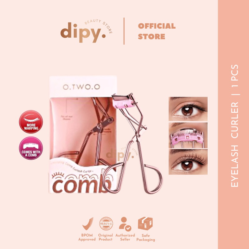 【Official Outlet】 O.TWO.O - Comb Eyelash Curler Warping Fits All Eye Shapes Eyelashes More Curling Eye Makeup Tools LE Curler Penjepit Bulu Mata Lentik Otwoo Viral BPOM