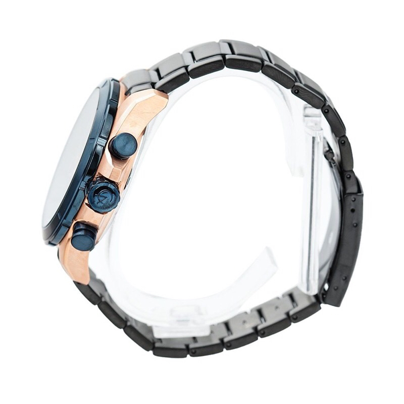 Jam Tangan Pria Alexandre Christie AC 6508 RANTAI AC6508 BLACK 6508 SILVER ORI