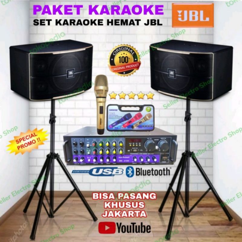 Paket Sound System Karaoke JBL Pasion 10/Sound System Karaoke JBL Pasion 10 Original Produk