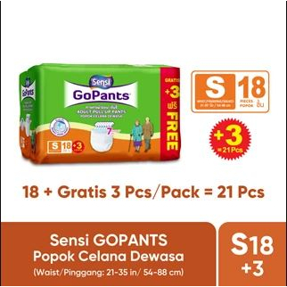 Popok Celana Dewasa Sensi GoPants Adult Diapers S18/M15/L12/XL9