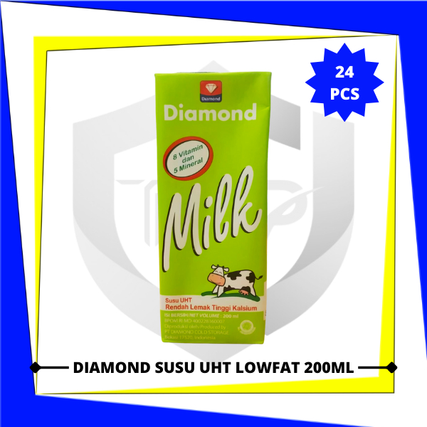 

DIAMOND Susu UHT Lowfat 200ml x 24 pcs (1 Karton)