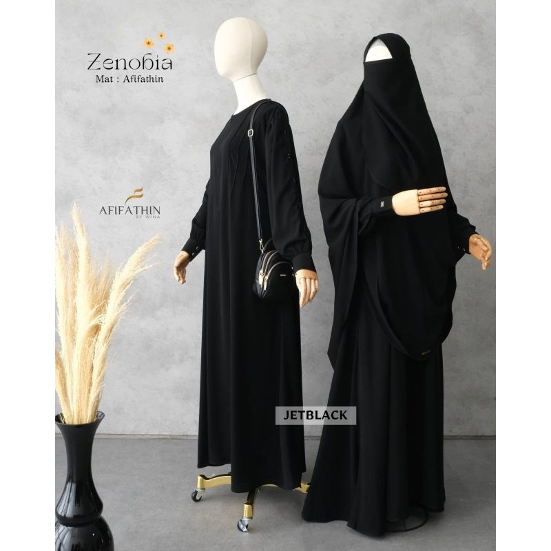 Gamis Set Zenobia Jilbab Softpad By Afifathin