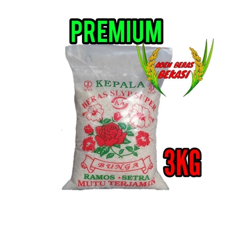 

BERAS MEDIUM SETRA RAMOS CAP BUNGA 3KG