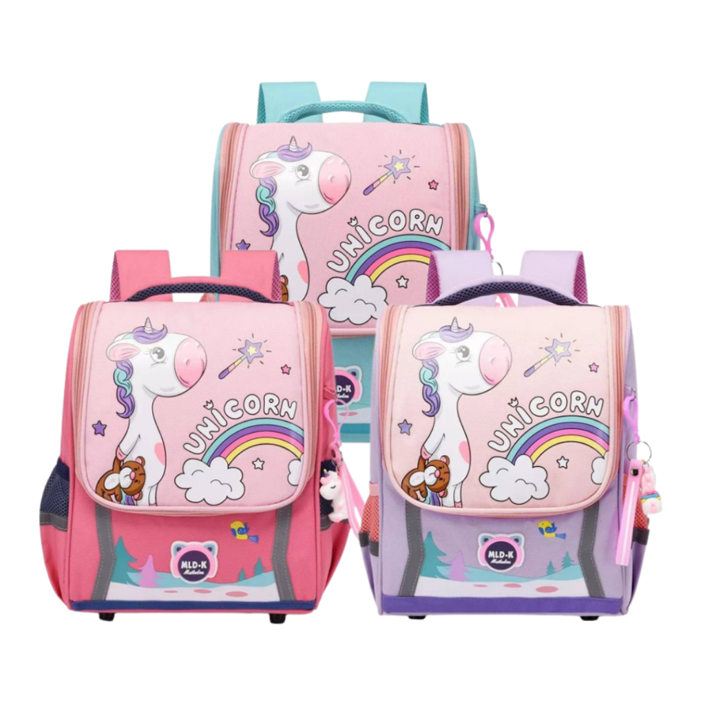 FALAHCOLLECTION - TAS RANSEL SEKOLAH ANAK PEREMPUAN TK SD UNICORN TUTUP KUDA PONI LUCU / BACKPACK AN