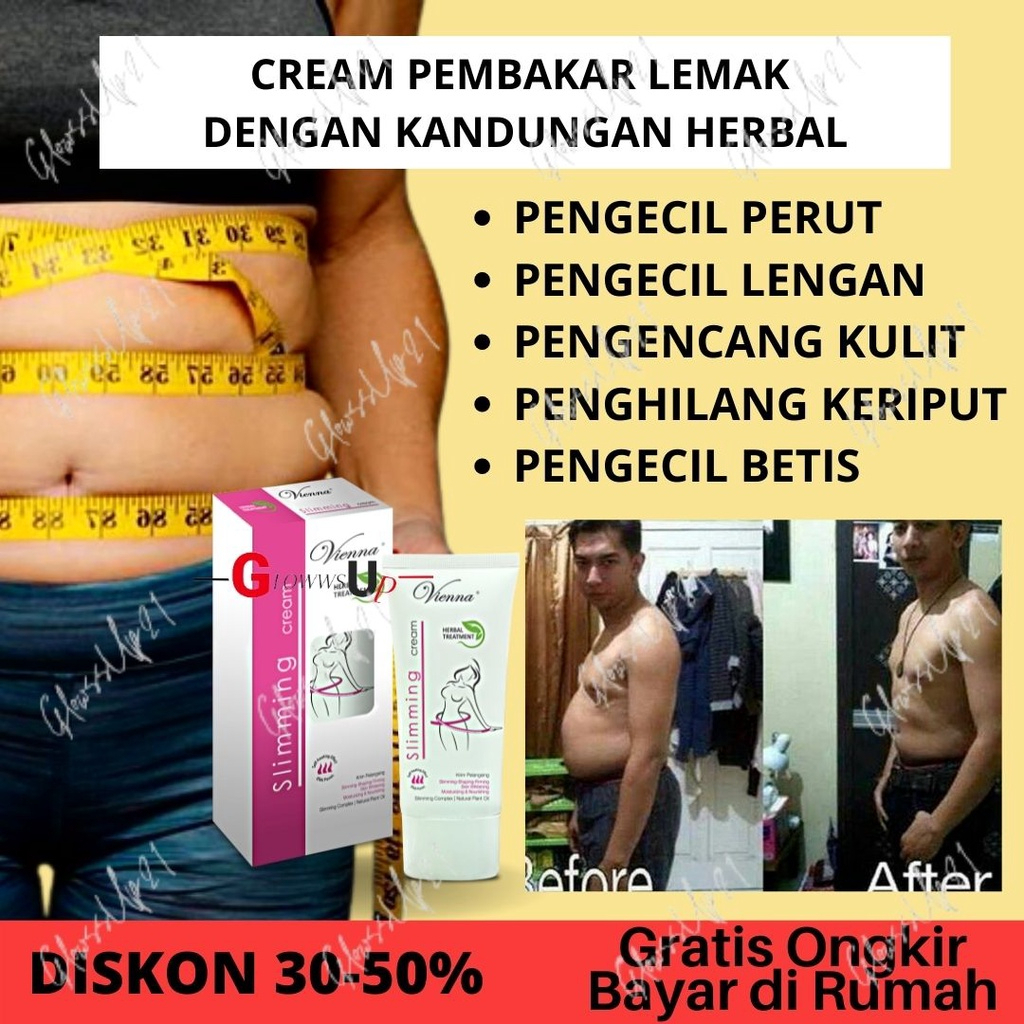 𝐕𝐢𝐞𝐧𝐧𝐚 𝐒𝐥𝐢𝐦𝐦𝐢𝐧𝐠 𝐁𝐨𝐝𝐲 𝐓𝐫𝐞𝐚𝐭𝐦𝐞𝐧𝐭 𝐂𝐫𝐞𝐚𝐦 80ml - Krim Pelangsing BPOM