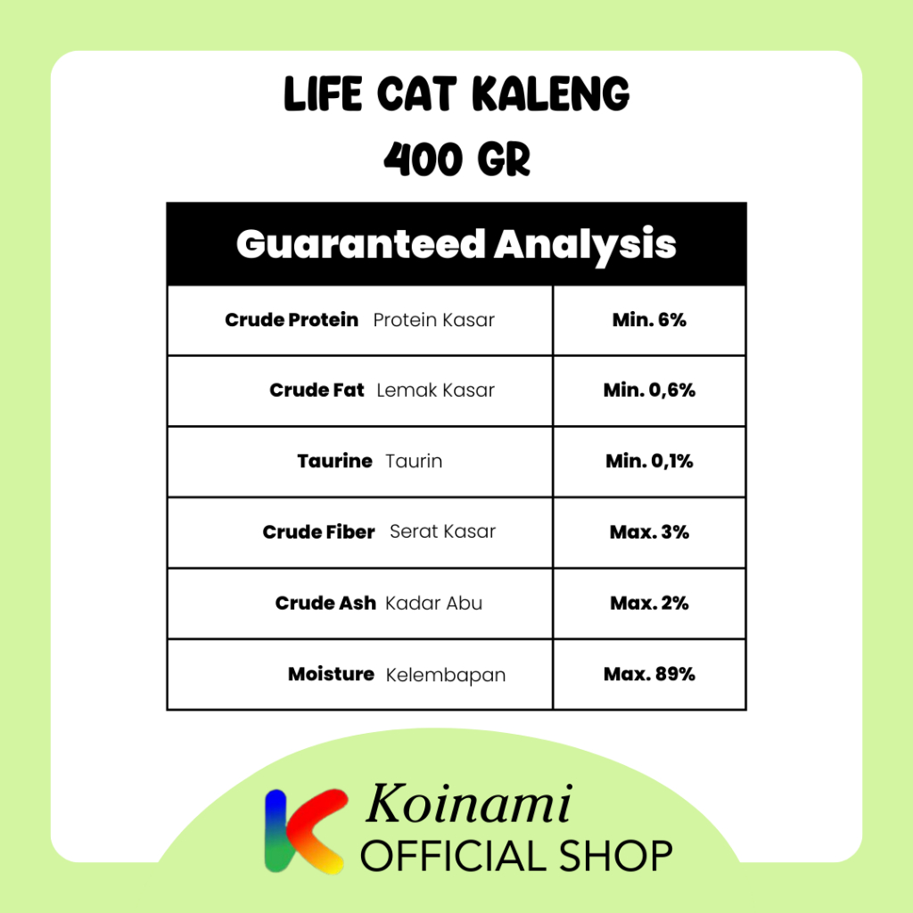 LIFE cat KALENG 400 gram / MAKANAN KUCING LIFE CAT / LIFECAT / PETSHOP