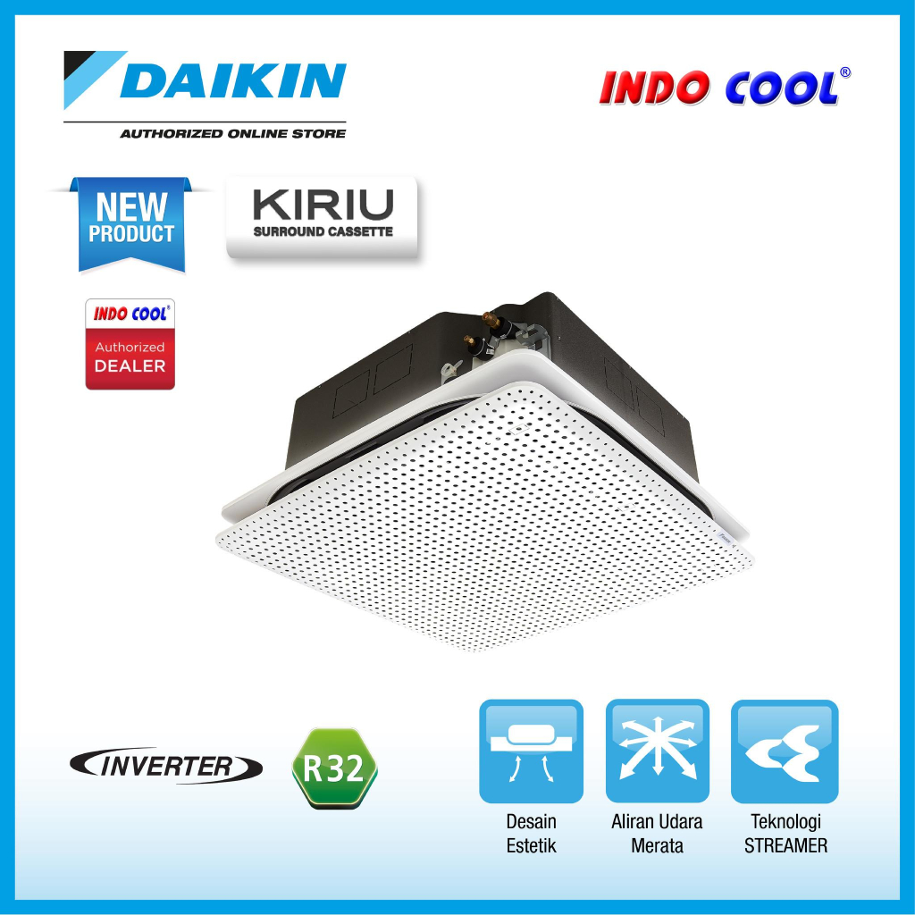 AC DAIKIN CASSETTE KIRIU 3PK 3 PK INVERTER (SURROUND)
