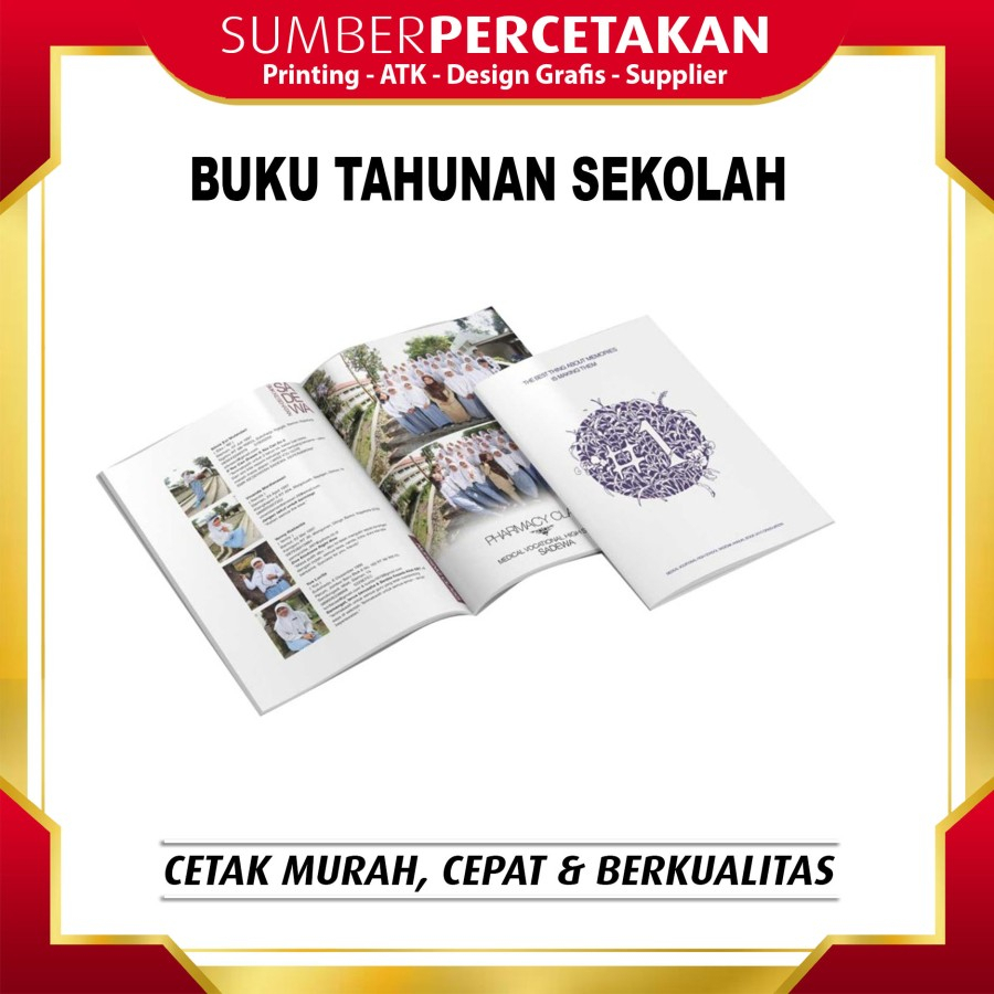 Paket 150 PCS Cetak Buku Tahunan Sekolah