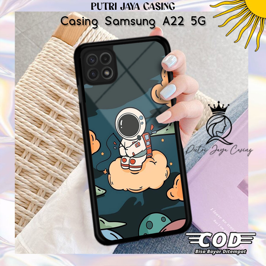 Case Hp Samsung A22 5G Casing Samsung A22 5G Motif ASTROCUTE6 Casing Terbaru Case Karakter Lucu Casi