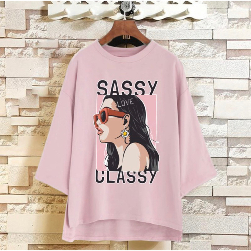 Puffy_id Kaos tunik wanita oversize SASSY CLASSY