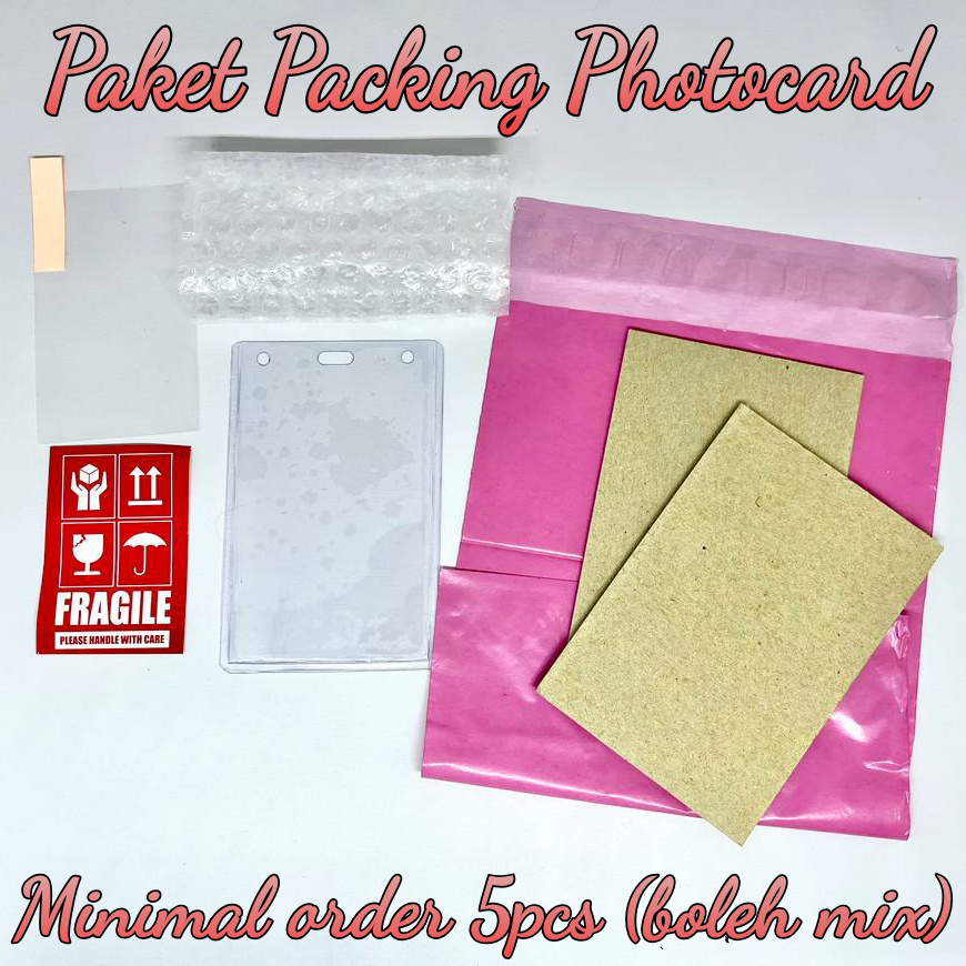 Pahet Hemat Packaging Kit Alat Packing Photocard Kpop Yellow Board