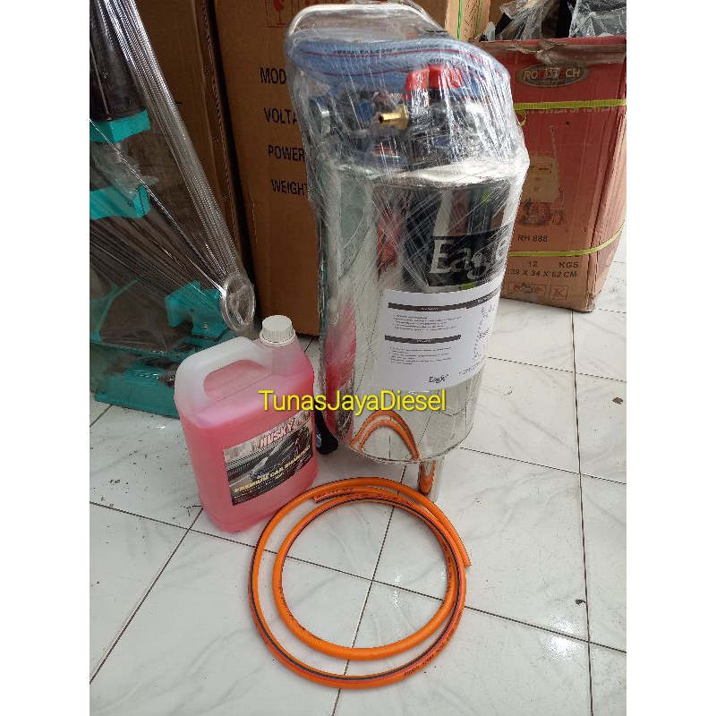 Tabung Salju 20Liter Stainless + Shampo
