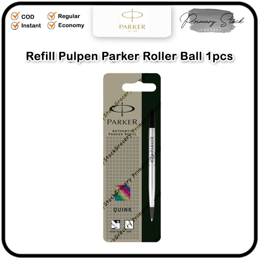 

Refill Isi Ulang Parker Quink Rollerball 0.7 mm Pen Tinta Hitam Biru Black Blue Roller Ball