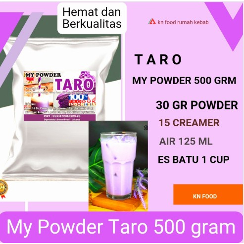 

Bubuk Minuman Rasa Taro Bubble drink Powder drink Taro 500gram