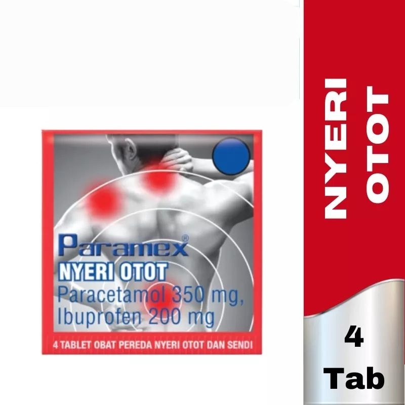 Paramex Nyeri Otot isi 4 Tablet | Paramex Nyeri Otot | Obat Nyeri Otot dan Sendi
